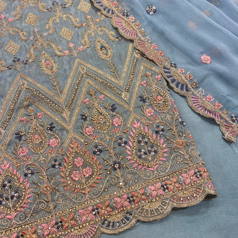 Faux Benarsi Silk Suit (B50)