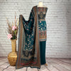 Designer Self Print Abstract Garam Suit