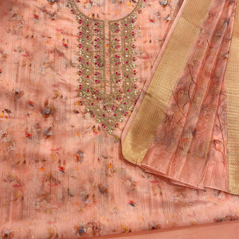 Faux Benarsi Silk Suit (B50)