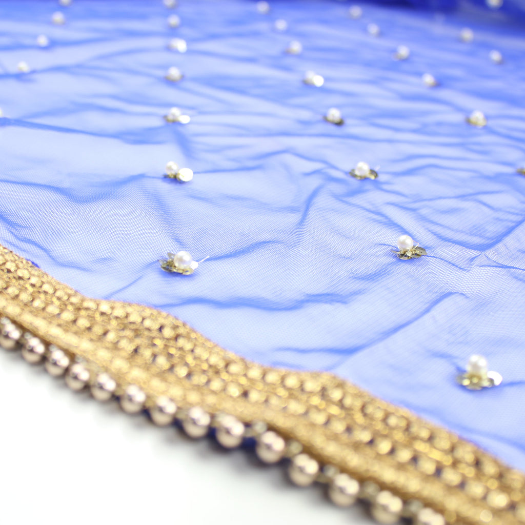 THE DONNA DUPATTA - ROYAL BLUE