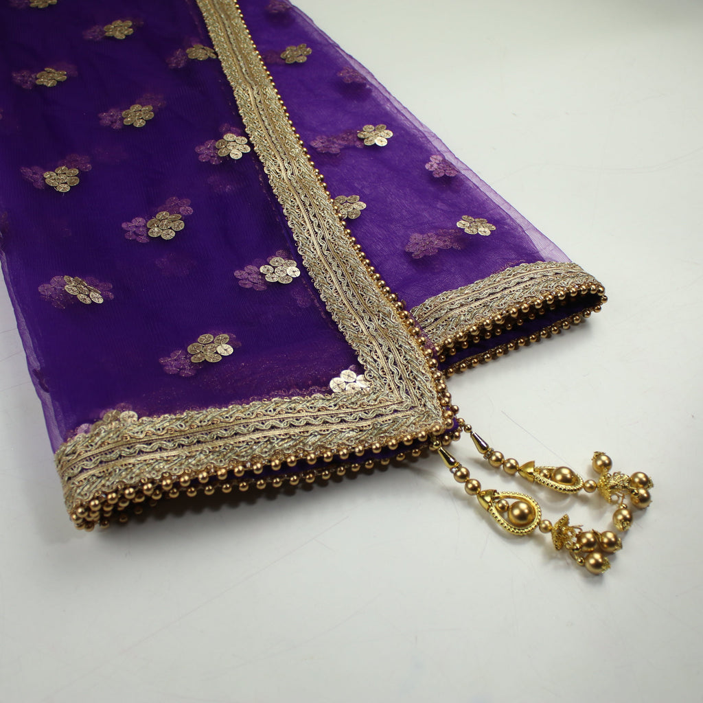 THE ELISHA DUPATTA - PURPLE