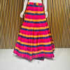 Magenta Pink Mustard Navy Multicolour Check Taffeta Silk Lehenga Skirt