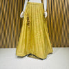 Light Sage Green Ornamental Paisley Brocade Lehenga Skirt