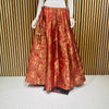 Maroon Ornamental Paisley Brocade Lehenga Skirt