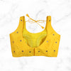 NOOR | Yellow Mirror Encrusted Blouse